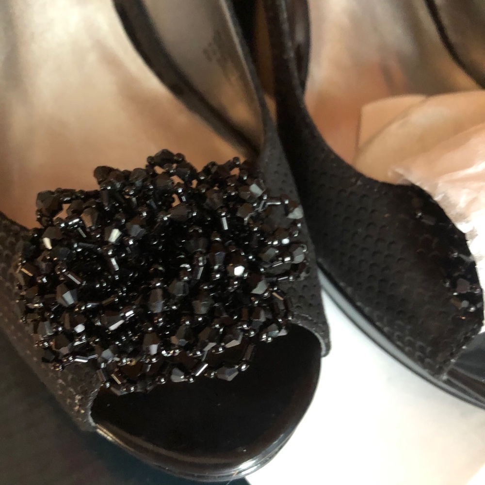 New Karen Scott Black Sling Back Shoes